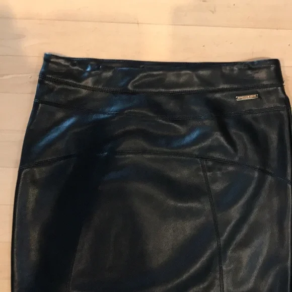 Marc New York Faux Leather Black, Pull on Skirt. XS - Picture 5 of 11